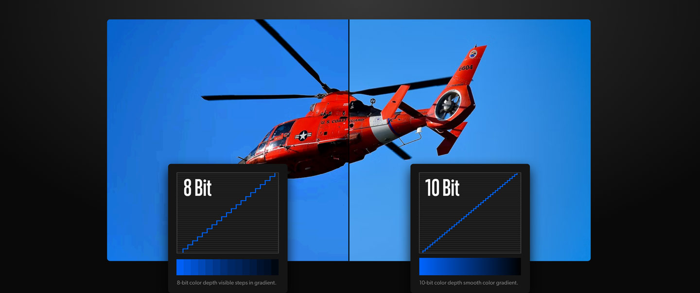 Get True 10-Bit Broadcast Video Quality