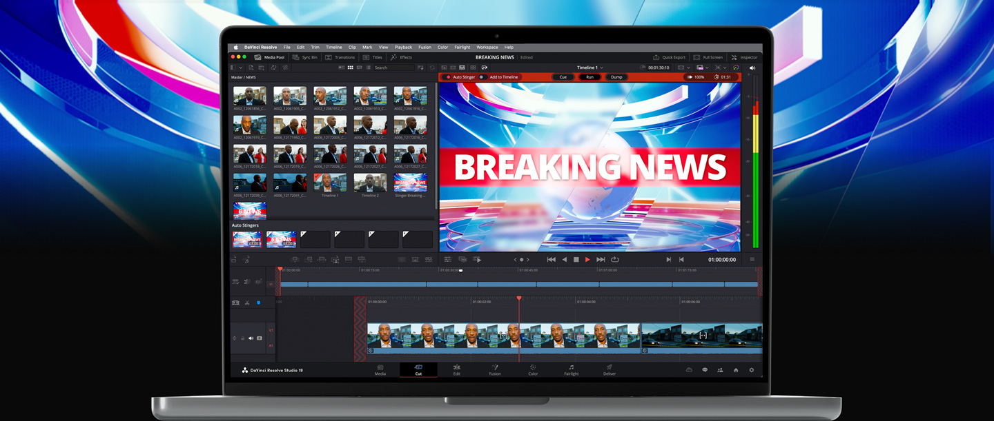 Get News Editing and Replay in DaVinci Resolve 19!