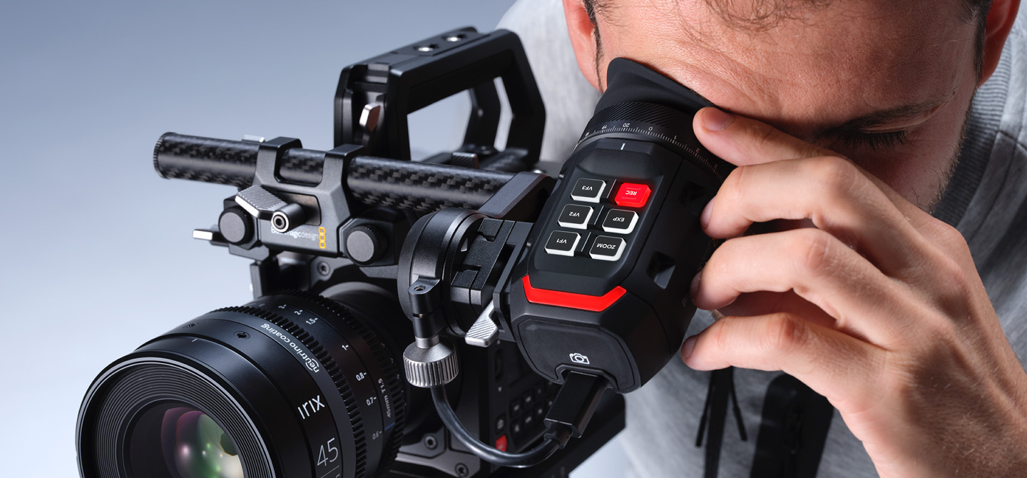 Works with URSA Cine Viewfinder and Accessories