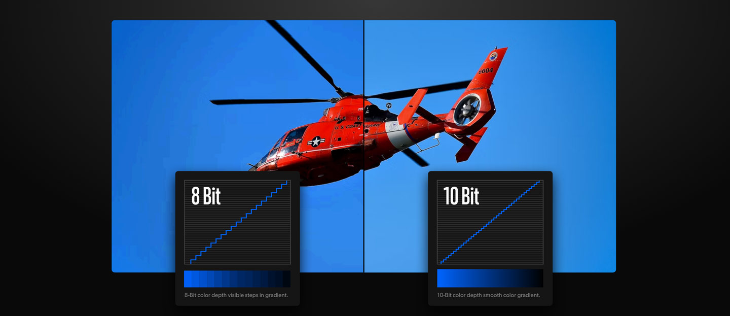 Get True 10-Bit Broadcast Video Quality